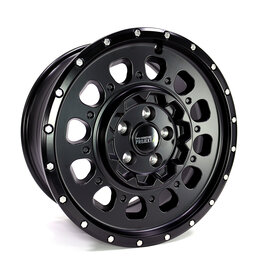TWIN-MONOTUBE-PROJEKT-AT3-HD, 8,5x18'' HEAVY DUTY Jante alu dur en noir satiné spécialement pour VW Crafter 2 (SY) + MAN TGE 