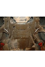 5 mm aluminum engine and transmission skidplate for Mercedes Vito /Viano 639 4WD  2.2 CDI 