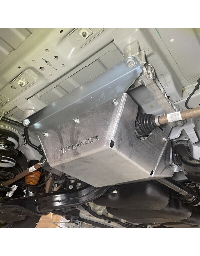 Unterfahrschutz (Schutzplatte) Hinterachs-Differenzial, für Ford Transit/Tourneo Custom V710 4x4 und VW Transporter 2025 + von TERRANGER