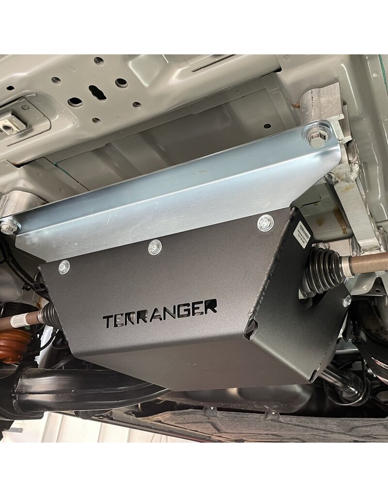 Unterfahrschutz (Schutzplatte) Hinterachs-Differenzial, für Ford Transit/Tourneo Custom V710 4x4 und VW Transporter 2025 + von TERRANGER