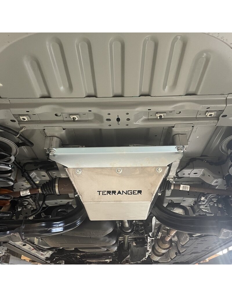 Unterfahrschutz (Schutzplatte) Hinterachs-Differenzial, für Ford Transit/Tourneo Custom V710 4x4 und VW Transporter 2025 + von TERRANGER
