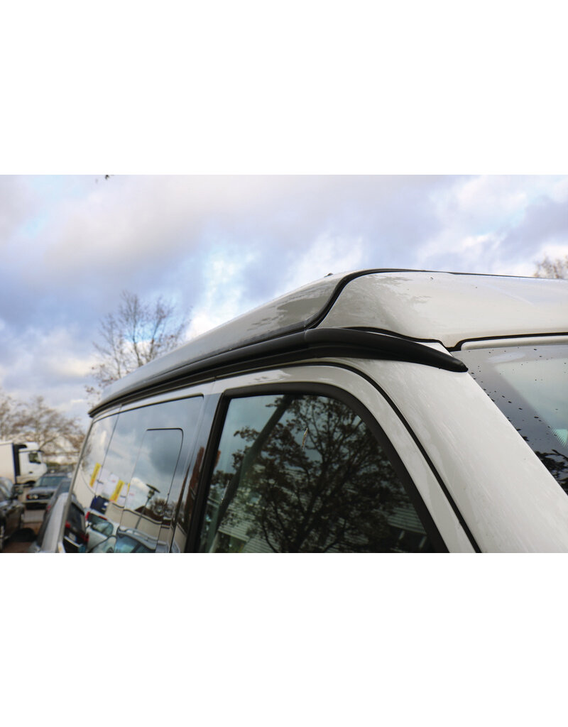 REIMO Multirail left/right side – rain gutter, awning and roof rack and awning attachment in one, for VW T4,T5, T6