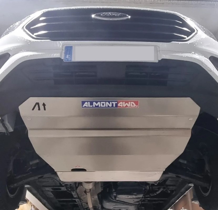 blindage pour le moteur, boîtier de direction et transmission en aluminium sportduty de 6 mm pour Ford Transit Custom et Tourneo Custom 2015-2023