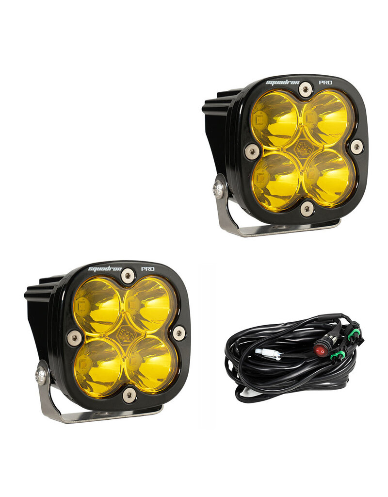 BAJA DESIGNS Squadron Pro Black LED-Zusatzscheinwerfer-Paar – Universal (verschiedene Optionen verfügbar)