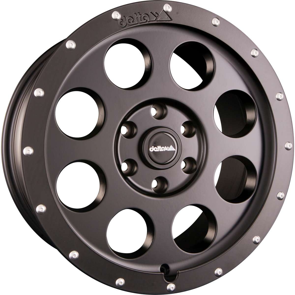 Delta Klassik B Jante alluminium noir, 8,5Jx18H2, 6/120, déport ET40 pour Ford Transit Custom und Tourneo V710(NRN/NXN)