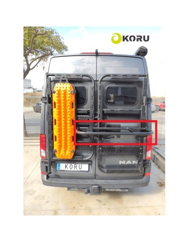Special holder for additional equipment such as bikes on the universal carrier