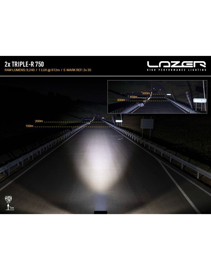 LAZER LAMPS LED Kit d’integration calandre TripleR750 pour Ford Transit Custom (2024+) V710/NRN/NRX