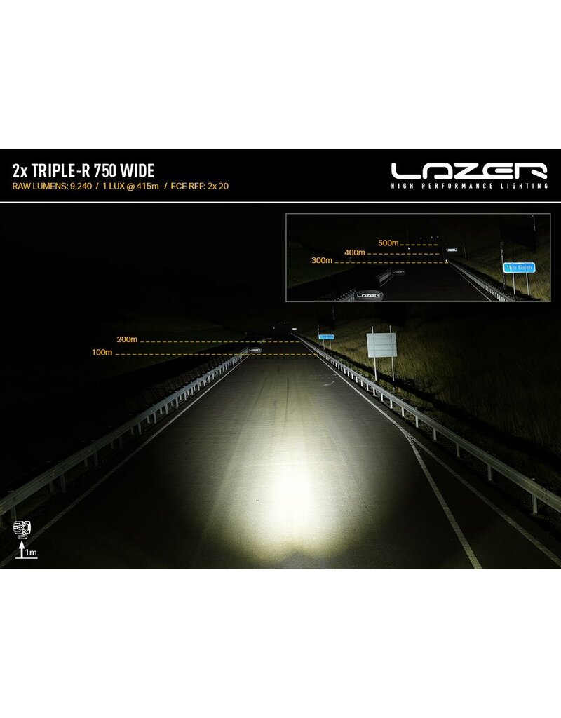 LAZER LAMPS LED Kit d’integration calandre TripleR750 pour Ford Transit Custom (2024+) V710/NRN/NRX