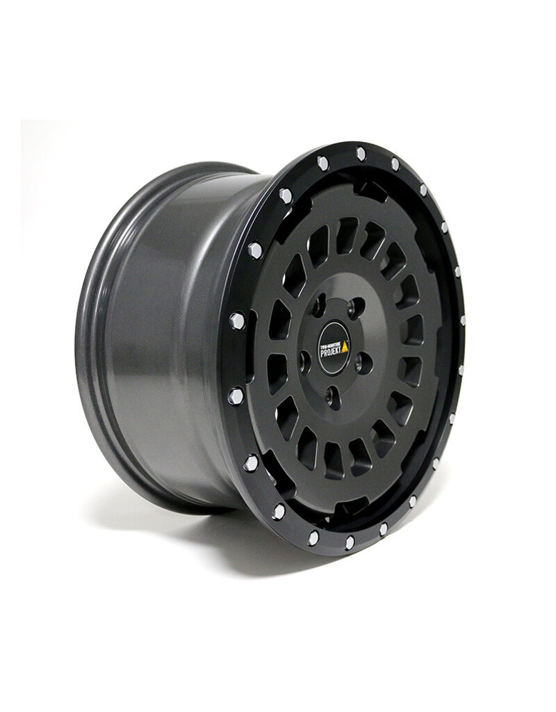 TWIN-MONOTUBE-PROJEKT-AT Alufelge 8X17 ZOLL IN SEIDENMATT STONE, KONKAV FÜR VW T5, T6, T6.1, AMAROK / ET40 , 5x120/65