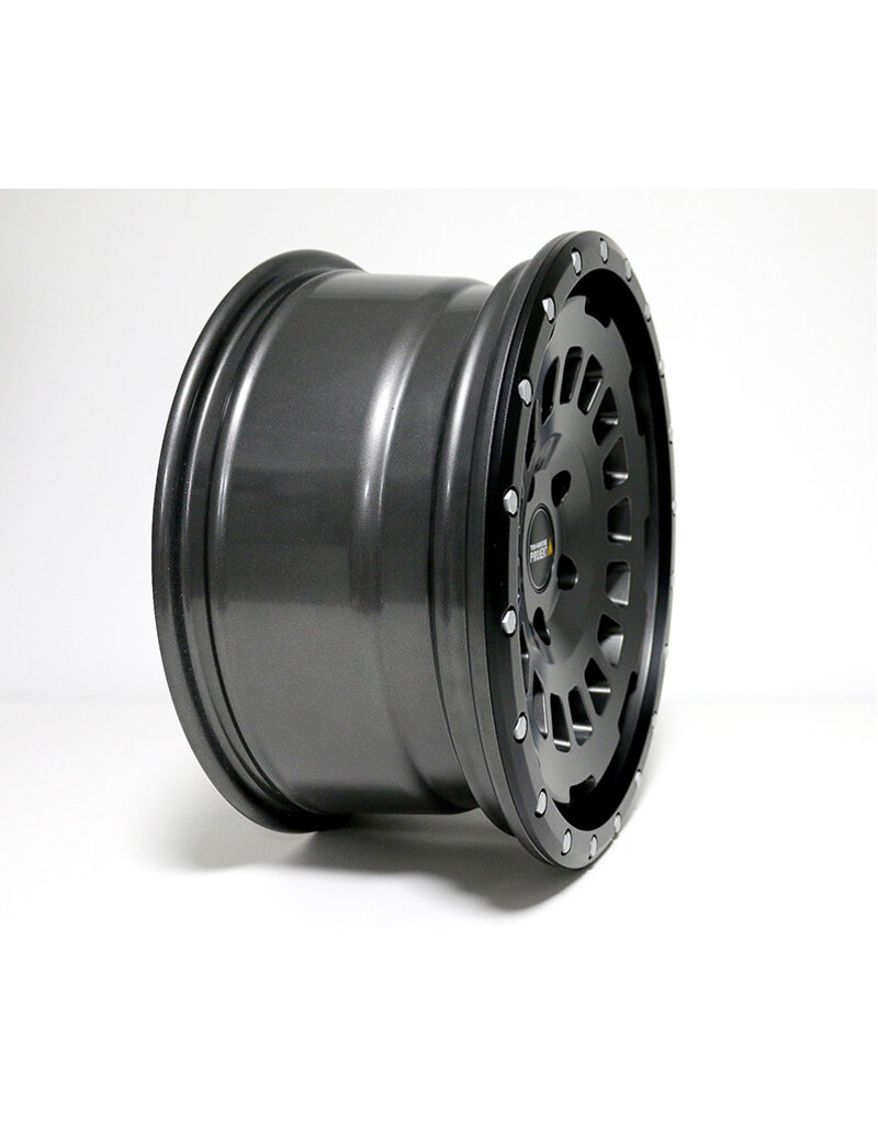 TWIN-MONOTUBE-PROJEKT-AT Alufelge 8X17 ZOLL IN SEIDENMATT STONE, KONKAV FÜR VW T5, T6, T6.1, AMAROK / ET40 , 5x120/65