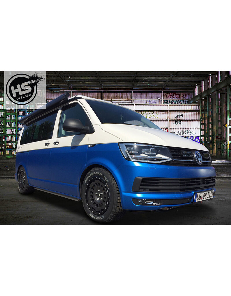 TWIN-MONOTUBE-PROJEKT-AT Alufelge 8X17 ZOLL IN SEIDENMATT STONE, KONKAV FÜR VW T5, T6, T6.1, AMAROK / ET40 , 5x120/65