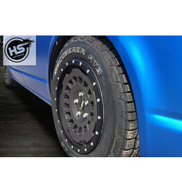 TWIN-MONOTUBE-PROJEKT-AT Alufelge 8X17 ZOLL IN SEIDENMATT STONE, KONKAV FÜR VW T5, T6, T6.1, AMAROK / ET40 , 5x120/65
