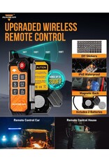 Auxbeam AS-600 RGB Slim 6 Button Switch Panel with APP&Remote Control, Toggle/ Momentary/ Pulsed Mode Supported(One-Sided Outlet)