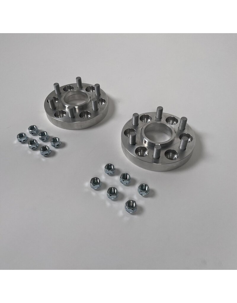 2 Stahl Spurverbreiterungen à 30 mm (60 mm /Achse) für FORD TRANSIT CUSTOM V710 (NRN/NXN) 6x120 und VW Transporter T7 (2025+)