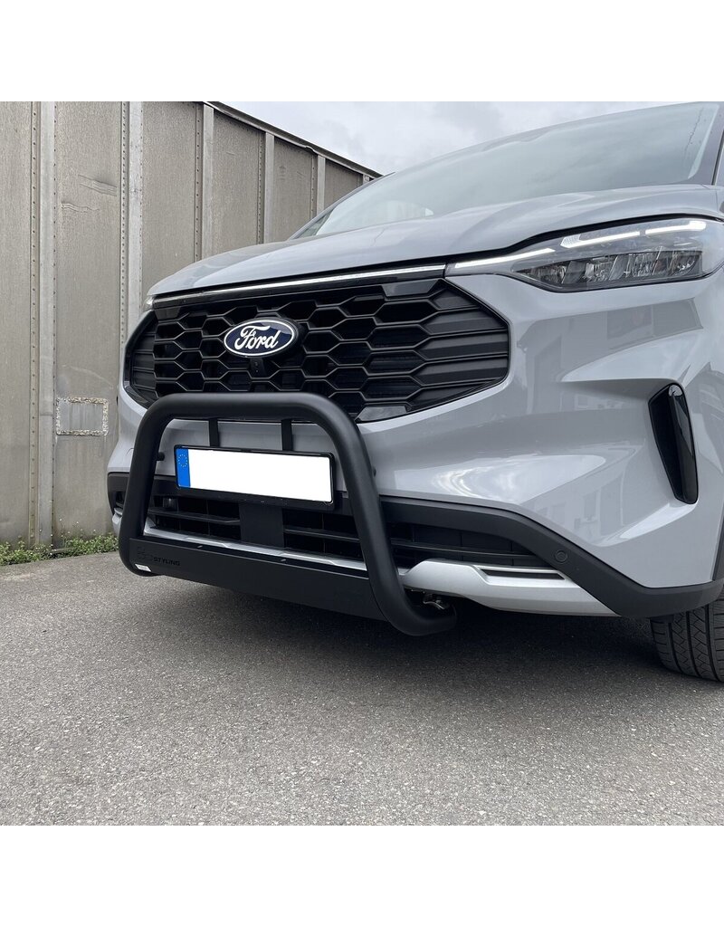 Pare-buffles 63 mm pour Ford Transit/Tourneo Custom V710 (NRN/NXN) en version polie ou noir