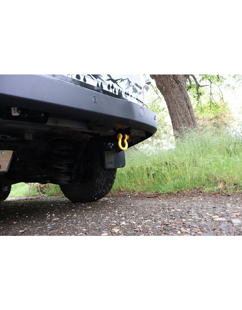 TERRANGER rear recovery hooks (recovery eyelets) with shackle, for Ford Transit/Tourneo Custom 2024+ (V710)