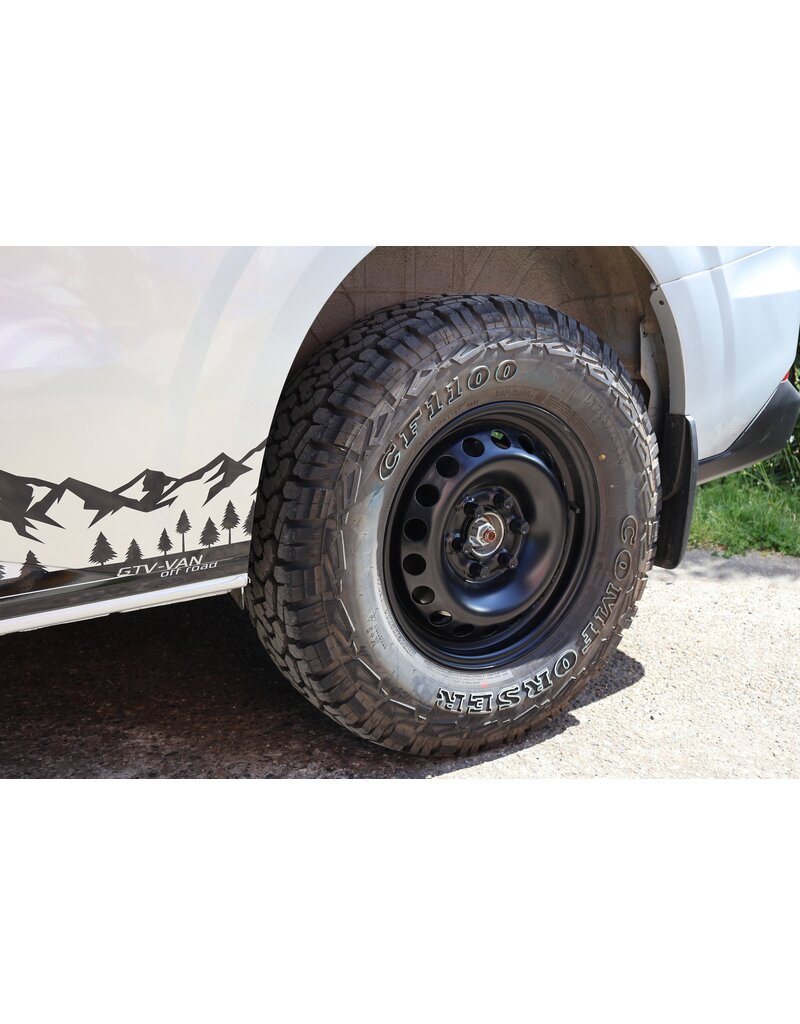 GTV-VAN Jante en acier, noir thermolaqué, 6,5x16 6/120 ET50 , CB 74,59 mm pour Ford Transit/Tourneo Custom V710 (NRN/NXN) à partir de 11.23