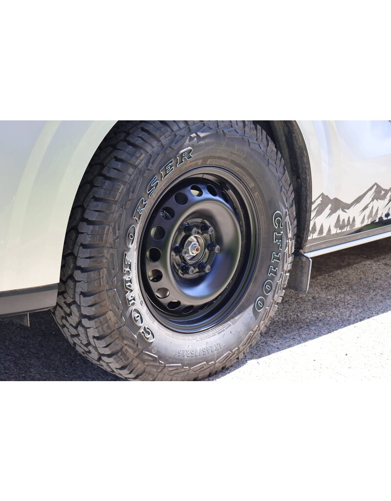 GTV-VAN steel rim black powder coated 6,5x16, CB 74,59, 6/120 ET50 Ford Transit/Tourneo Custom V710 ( NRN/NXN) from 11.23 and VW T7 2025+