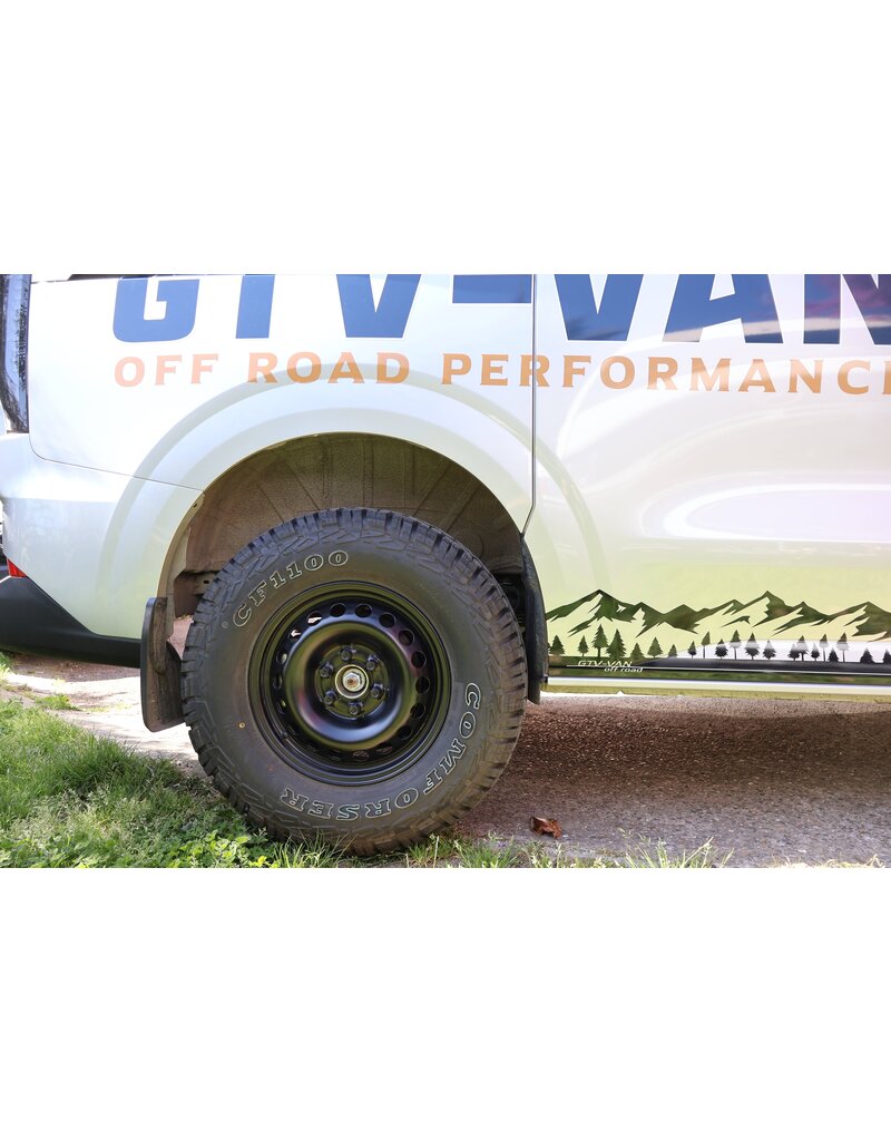 GTV-VAN Jante en acier, noir thermolaqué, 6,5x16 6/120 ET50 , CB 74,59 mm pour Ford Transit/Tourneo Custom V710 (NRN/NXN) à partir de 11.23