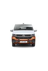 Pare buffle avant 70 mm version poli ou noir pour VW T6 et T6.1