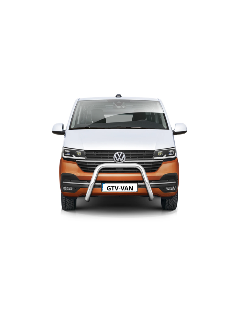 Bull bar 70 mm for VW T6 and T6.1 available in black or polished