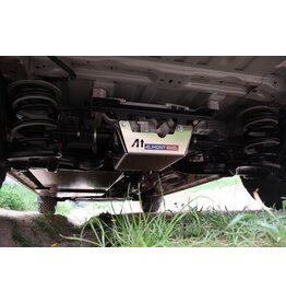 Unterfahr-Schutzplatte Hinterachs-Differenzial, 6 mm Aluminium für Ford Transit/Tourneo Custom V710 (NRN/NXN) und VW T7 (2025+)