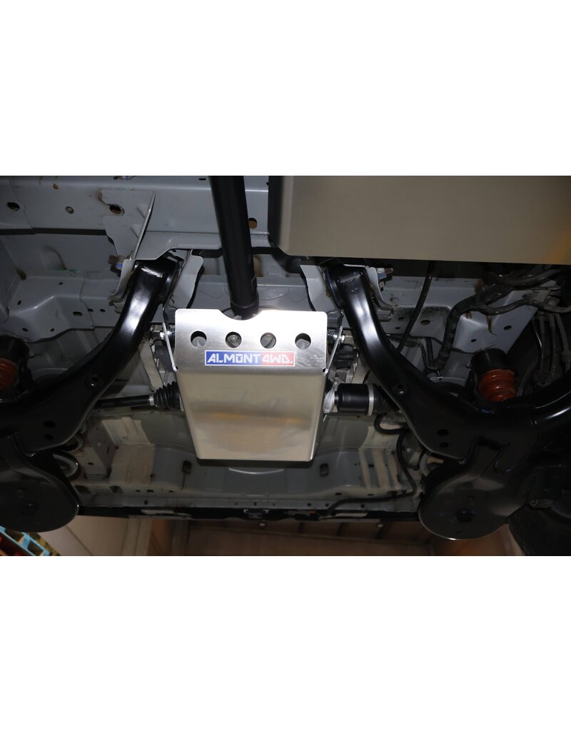 Unterfahr-Schutzplatte Hinterachs-Differenzial, 6 mm Aluminium für Ford Transit/Tourneo Custom V710 (NRN/NXN) und VW T7 (2025+)