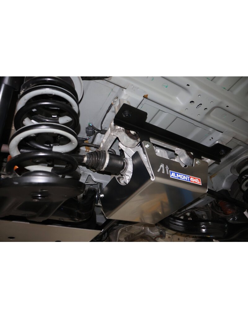 Unterfahr-Schutzplatte Hinterachs-Differenzial, 6 mm Aluminium für Ford Transit/Tourneo Custom V710 (NRN/NXN) und VW T7 (2025+)