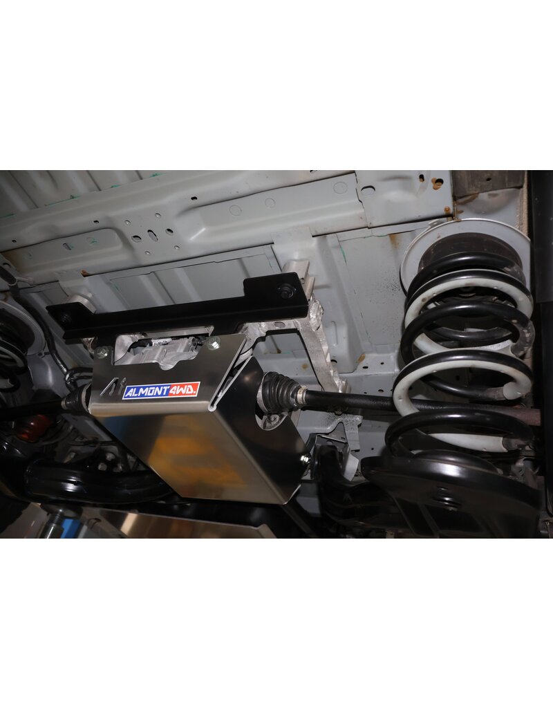 Unterfahr-Schutzplatte Hinterachs-Differenzial, 6 mm Aluminium für Ford Transit/Tourneo Custom V710 (NRN/NXN) und VW T7 (2025+)