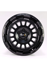 TWIN-MONOTUBE-PROJEKT-AT-HD-MONOBLOC, 8x17'' HEAVY DUTY ALUMINUM WHEEL IN SILK MATT BLACK, specially for Mercedes V class and Vito 447