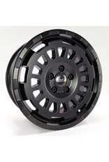 TWIN-MONOTUBE-PROJEKT-AT-HD-MONOBLOC, 8x17'' HEAVY DUTY ALUMINUM WHEEL IN SILK MATT BLACK, specially for Mercedes V class and Vito 447