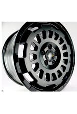 TWIN-MONOTUBE-PROJEKT-AT-HD-MONOBLOC KONKAVE, 8x17’’ HEAVY DUTY SCHWERLAST ALUFELGE IN SEIDENMATT-SCHWARZ speziell für VW MQB Modelle Passat 3C/B8, Caddy 4+5, T-ROC