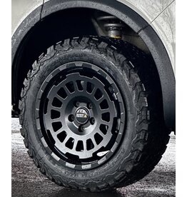 TMP-AT-HD-MONOBLOC KONKAVE, 8x17’’ HEAVY DUTY SCHWERLAST ALUFELGE IN SEIDENMATT-SCHWARZ speziell für VW MQB Modelle Passat 3C/B8, Caddy 4+5, T-ROC
