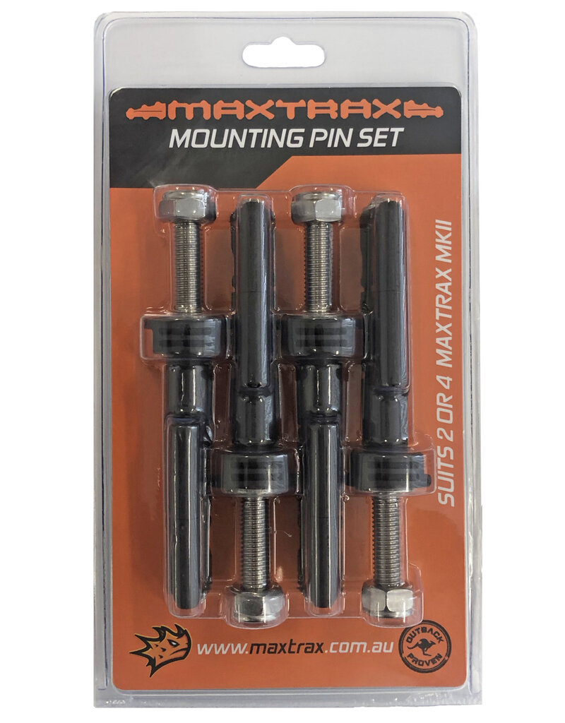 Fixation rapide Maxtrax MKII - Set de 4 pièces - Longueur filetage 40mm