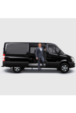 Marchepied latéral pivotant électrique, 100 cm pour porte latérale coulissante sur FORD TRANSIT 2014+ avec éclairage LED