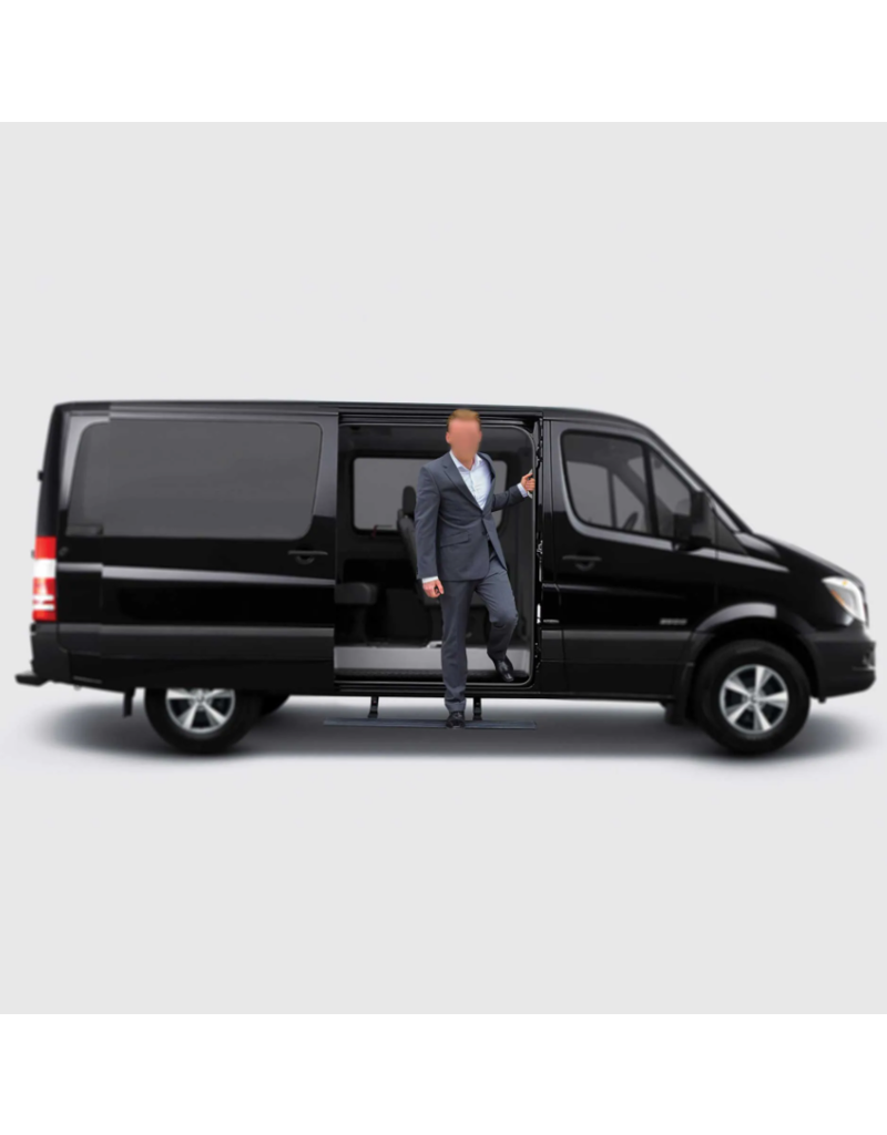 Electric swivel side step, 100 cm for side sliding door on FORD TRANSIT V363 2014+ , with LED lights