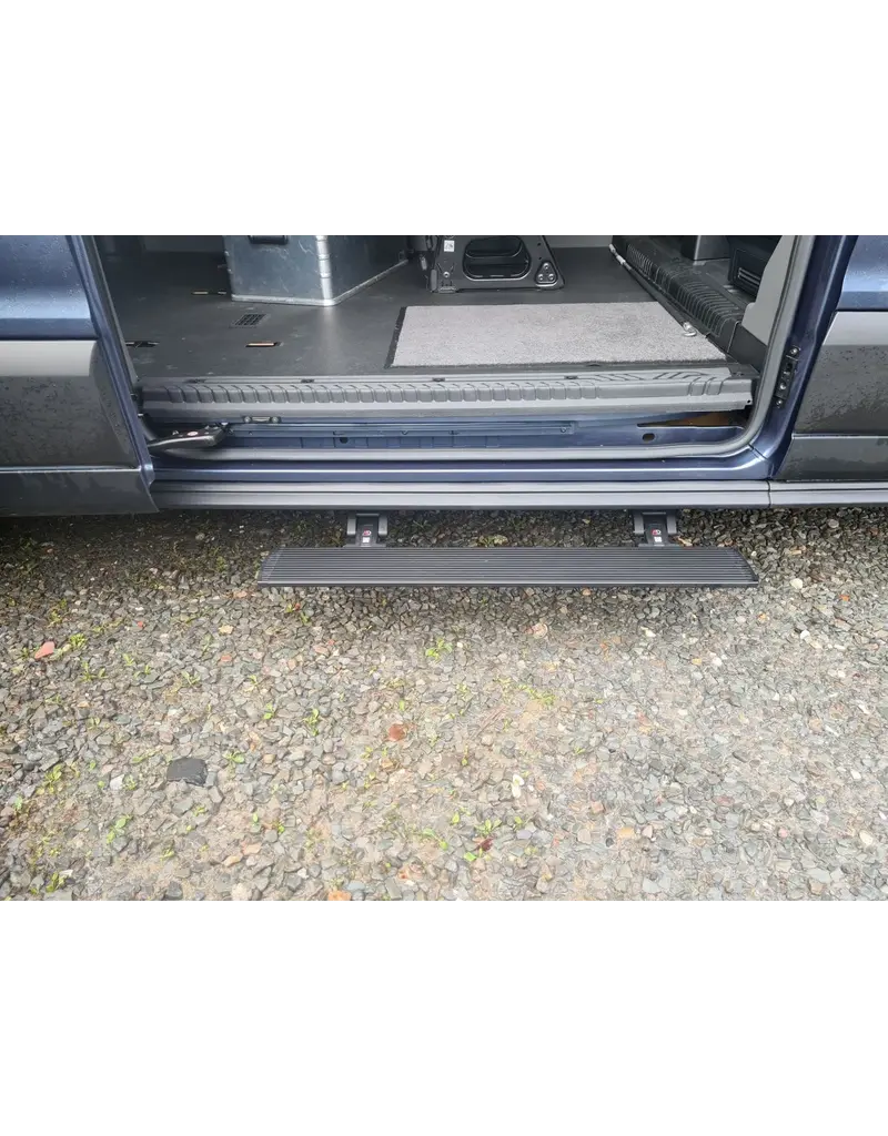 Marchepied latéral pivotant électrique, 100 cm pour porte latérale coulissante sur FORD TRANSIT 2014+ avec éclairage LED