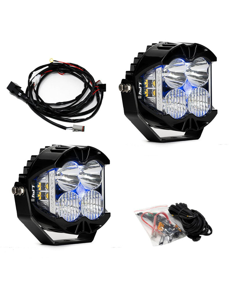 LP4 Pro LED-Zusatzscheinwerfer PAAR mit Kabelbaum von BAJA DESIGNS