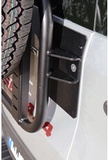 Adjustable Spare wheel carrier with ladder for FORD TRANSIT 2014+ with 180º hinges.