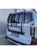 Système de portage arrière "Modular" pour le hayon de la Ford Transit Custom / Tourneo Custom V710 (NRN/NXN) et VW T7 - new Transporter
