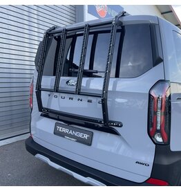 "Modular" rear carrier system for the tailgate of the Ford Transit Custom / Tourneo Custom V710 (NRN/NXN) and VW T7 - New Transporter