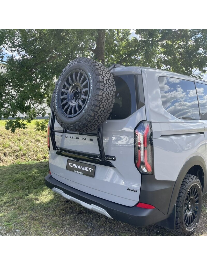 Système de portage arrière "Modular" pour le hayon de la Ford Transit Custom / Tourneo Custom V710 (NRN/NXN) et VW T7 - new Transporter