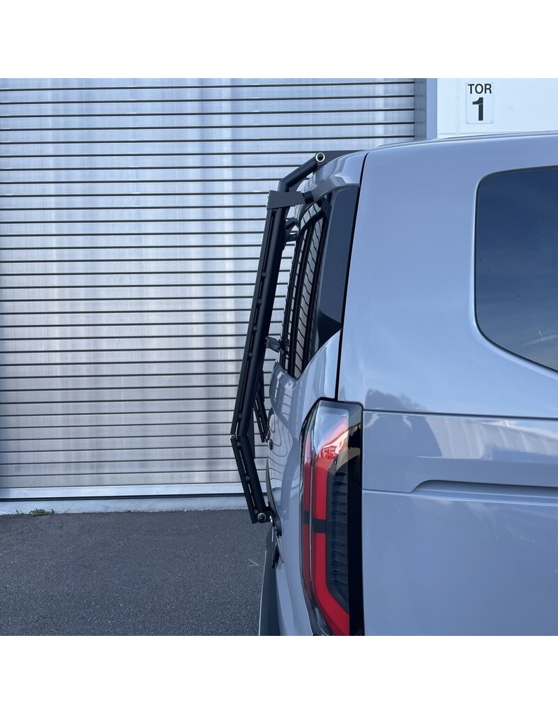 Système de portage arrière "Modular" pour le hayon de la Ford Transit Custom / Tourneo Custom V710 (NRN/NXN) et VW T7 - new Transporter