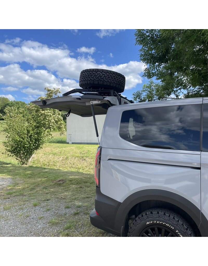 Heckträgersystem "Modular" für die Heckklappe des Ford Transit Custom / Tourneo Custom V710 (NRN/NXN) und VW T7 - New Transporter