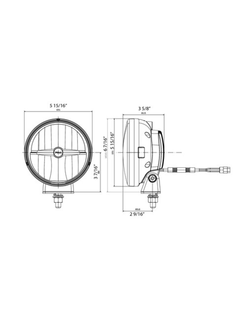 PIAA PIAA LP560 LED-Fernscheinwerfer-Set – 6" – Paar