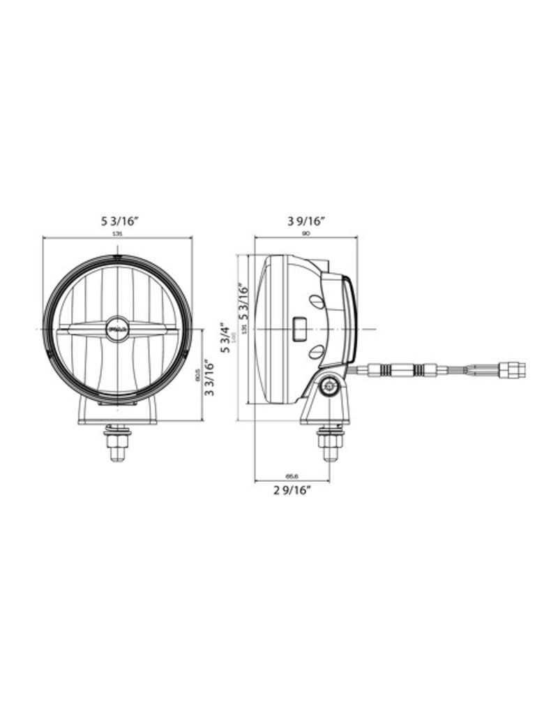 PIAA PIAA LP570 LED Driving Light Kit – 7" – Set of 2 (with Stone Guard Covers)