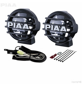PIAA PIAA LP570 LED Driving Light Kit – 7" – Set of 2 (with Stone Guard Covers)