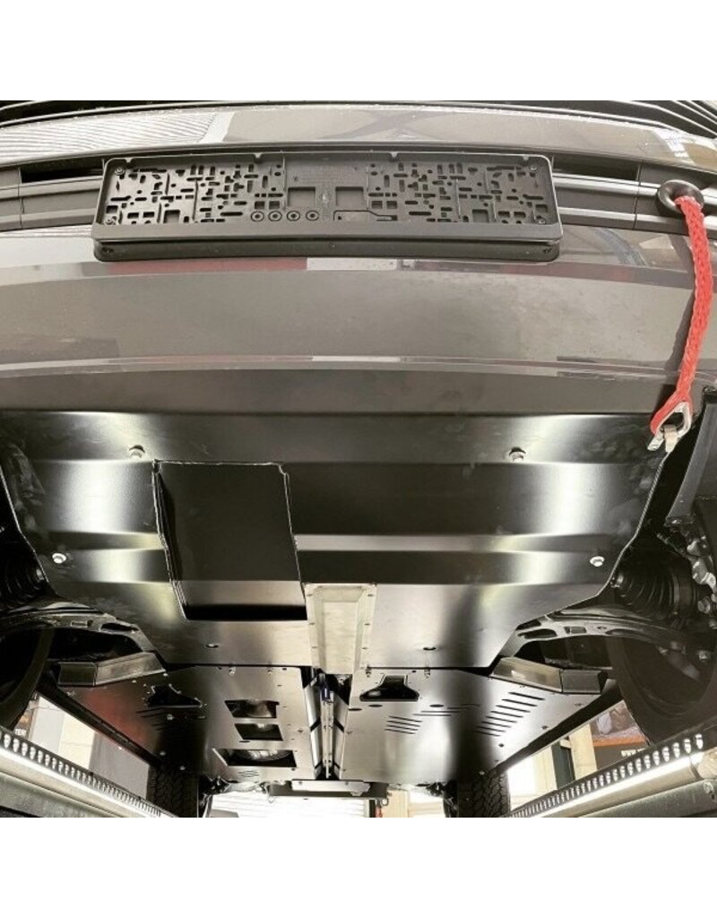 Winch (central winch) for VW T5-T6.1, for front and rear use, incl. WARN ZEON 8 (3500 kg) from Terranger