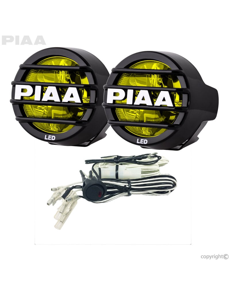 Kit antibrouillard LED PIAA LP530 – Jaune – Faisceau large – Lot de 2
