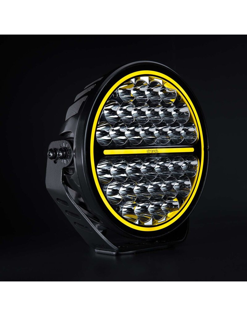 Strands Lighting Division Strands SIBERIA XP 9" – Feux de route LED – Position blanche/jaune – Mode Xperience